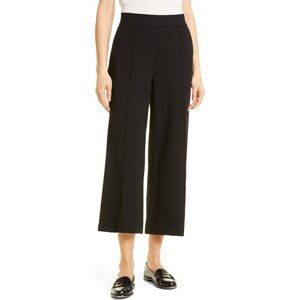 NWT Masai Copenhagen Womens Pintuck Piana Pleat Pull-On Crop Pants Black Sz XL